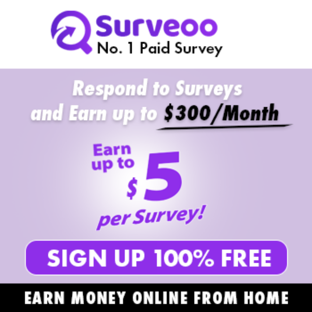 Surveoo - Take surveys, earn money, points, gift cards and more.